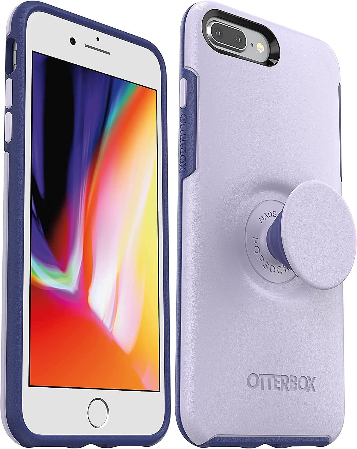 OtterBox + Pop Symmetry Series Case for iPhone 8 Plus & 7 Plus, Lilac Dusk