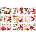 thumbnail image 1 of Bangcool Christmas Window Decal Decorative 9 Sheet Cute Holiday Window Cling Xmas Cling, 1 of 4