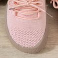 thumbnail image 6 of Pandaie Womens Walking Shoes Breathable Comfortable Knit Slip on Lace up Sneakers with Non Slip Cushioned Sole for Standing Daily Wear Travel Work Commute Red 9.5, 6 of 9