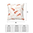 thumbnail image 2 of Throw Pillow Covers, Shrimp No.9039 Soft Square Pillow Cases with Invisible Zipper for Couch Bed Sofa, Farmhouse Fall Home Decor, 2 of 7