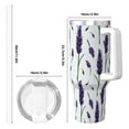 thumbnail image 4 of KLL Lavender Flowers Print 40oz Stainless Steel Insulated Car Cup Coffee Mug with Spillproof Lid - Keep Your Drink Hot or Cold on the Go, 4 of 8