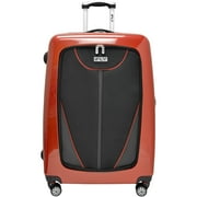 IFLY Hybrid Upright Hard-Side Luggage with Front Pocket, Red