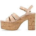 thumbnail image 2 of Journee Womens Jania Buckle Platform Sandals, 2 of 9