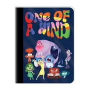 Disney Inside Out Composition Notebook, Center Stitched, Flex Cover, 100 Wide Ruled Sheets