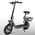 thumbnail image 4 of Foldable Electric Scooter for Adults with Seat & Basket, 15MPH, 265lbs Capacity Electric Scooter Suitable for Adults Commuting and Transportation, 4 of 4