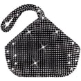 thumbnail image 2 of Women Rhinestone Crystal Evening Clutch Bag With Wristlet Wedding Prom Party Purse Handbags, 2 of 8