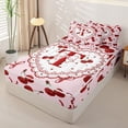 thumbnail image 2 of Homewish Kawaii Bow Letter Monogrammed T Zipper Twin Comforter Sets with Fitted Sheet and 2 Pillowcases for Girls,Cute Princess Bowknot Zipper Bedding Set,4-Piece,Pink Reversible, 2 of 6