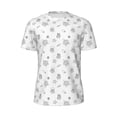 thumbnail image 5 of Wukai Hand Drawn Turtle Print Men's Short-Sleeved Mesh T-Shirt,Quick-Dry Short Sleeve Workout T-Shirt-5X-Large, 5 of 8