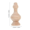 thumbnail image 2 of Worgeous 4pcs Solid Wood Small Decorative Baluster Column European Style Entry Table Decor Round Wooden Base, 2 of 8