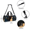thumbnail image 5 of Constellation Dance bag, Yoga bag, Gym bag, Soccer bag - 17.7" Sports Bag with Interior Zipper Pocket & Large Capacity, 5 of 6