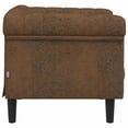 thumbnail image 3 of vidaXL Indoor Sofa Chair - Brown Faux Suede Leather, 3 of 5