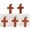 5PCS (Random Pick), variant on Natural Quartz Crystal Cross Pendant Chakra Stone Mixed Crucifix Shape Decor DIY