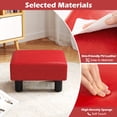 thumbnail image 6 of Gymax Modern Foot Stool w/ Storage Compact Ottoman w/Hidden Storage Space Red, 6 of 9