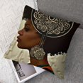 thumbnail image 5 of African Woman Throw Pillow Covers,Home Decor for Outdoor Sofa Bedroom Car Black, 5 of 7