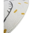 thumbnail image 4 of Unique Loom Whimsy Kids Collection Area Rug - Dinosaur (7' 10" Round Ivory/Yellow), 4 of 9