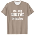 thumbnail image 3 of Razzly Men's T Shirts Funny Graphic Print Casual Short Sleeve Tee Lightweight Comfortable Summer Wear Stylish Daily Top(Khaki,3XL), 3 of 6