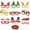 Style 1(9PCS), variant on Senya Christmas Decorations Eyeglasses Set Holiday Adult Children's Christmas Gift Hat Head Button Hoops Clap Rings Party Glasses