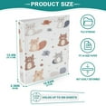 thumbnail image 5 of Repeating Squirrel Pattern 12.4x10.6in PVC Round Ring Binders, 2-Pack, D-Ring 3-Hole, Metal Clip, 5 of 10