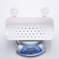 thumbnail image 6 of HONMEET White Soap Dish Holder with Wall Mount Storage Shelf for Bathroom and Kitchen Accessories Organizer, 6 of 8