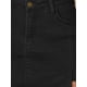 thumbnail image 5 of Faldas de mezclilla mini de línea A de cintura alta con abertura lateral para mujeres INSPIRE CHIC 2XL negras, 5 of 6