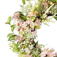 thumbnail image 5 of 26" Artificial Dogwood Floral Spring Wreath, 5 of 5