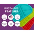 thumbnail image 3 of Arrow Home Plastic Fiesta Taco Plate, Holds 3 Tacos and 2 Sides - 4 Pack (Green), 3 of 8