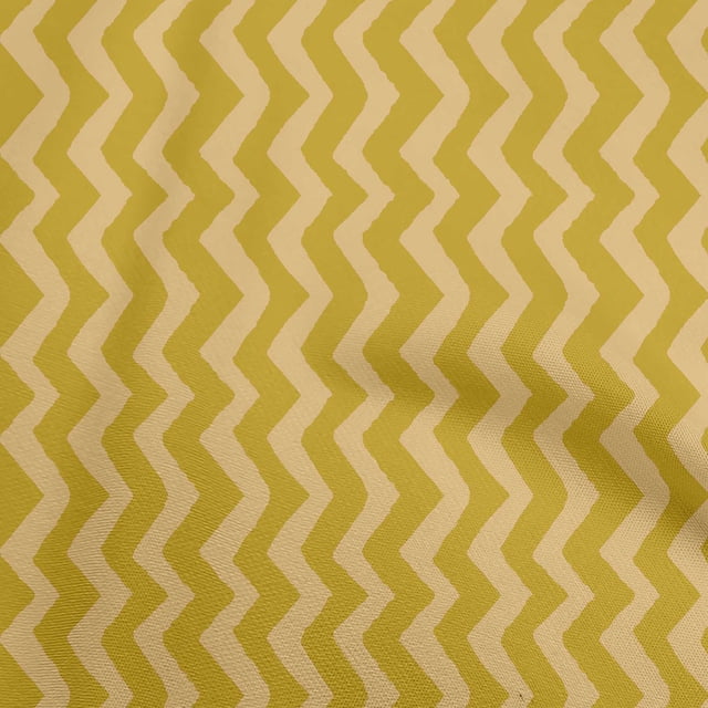 oneOone Velvet Gamboge Yellow Fabric Chevron Craft Projects Decor Fabric Printed By The Yard 58 Inch Wide