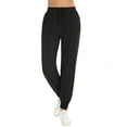 thumbnail image 4 of Uniexcosm Women's Printed Solid Activewear Jogger Track Cuff Sweatpants, 4 of 8