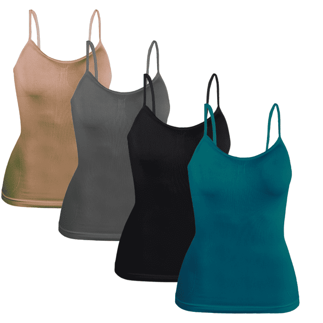 Set 4 Blusas Mujer Tirantes Unitalla Casual Blusa Crop Top Dama
