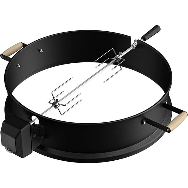 22 Inch Rotisserie Kit for er Kettle Charcoal Grill, Stainless Steel