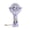 Purple, variant on Virelaxpo Portable Misting Fan with 360° Rotation, USB Rechargeable Spray Fan with Stand, Humidifying Cooling Fan for Office Desk and Outdoor Use