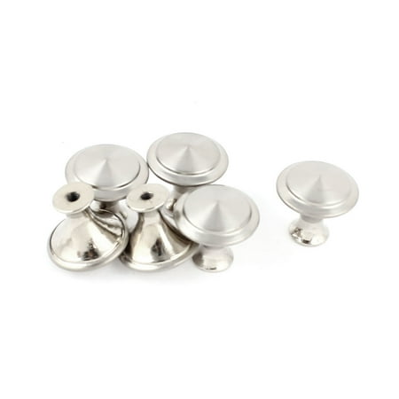 - Unique Bargains 6 Pcs Screw Fixed Metal Drawer Cupboard Cabinet Door Pull Knob Grip Silver Tone
