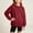 Wine, variant on NEBWOAK Toddler Girls Oversized Crewneck Sweatshirt 100% Cotton Loose Fit Pullover School Brown,Size 3-4 T