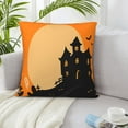 thumbnail image 6 of ZICANCN Decorative Throw Pillow Covers , Haunted House Couch Sofa Decorative Knit Pillow Covers for Living Room Farmhouse 16"x16", 6 of 8