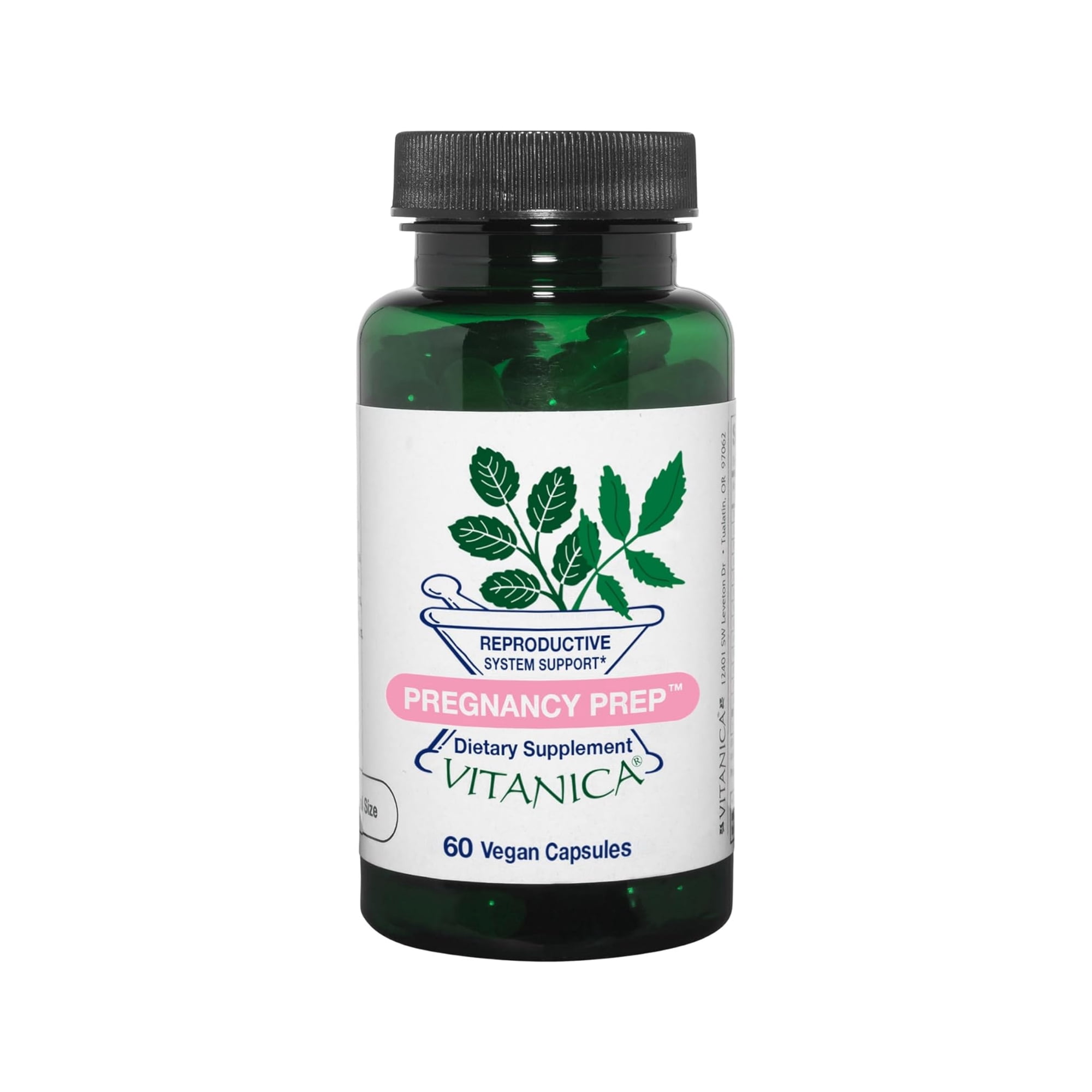 Vitanica Pregnancy Prep, Reproductive System Support, Vegan/Vegetarian, 60 Capsules