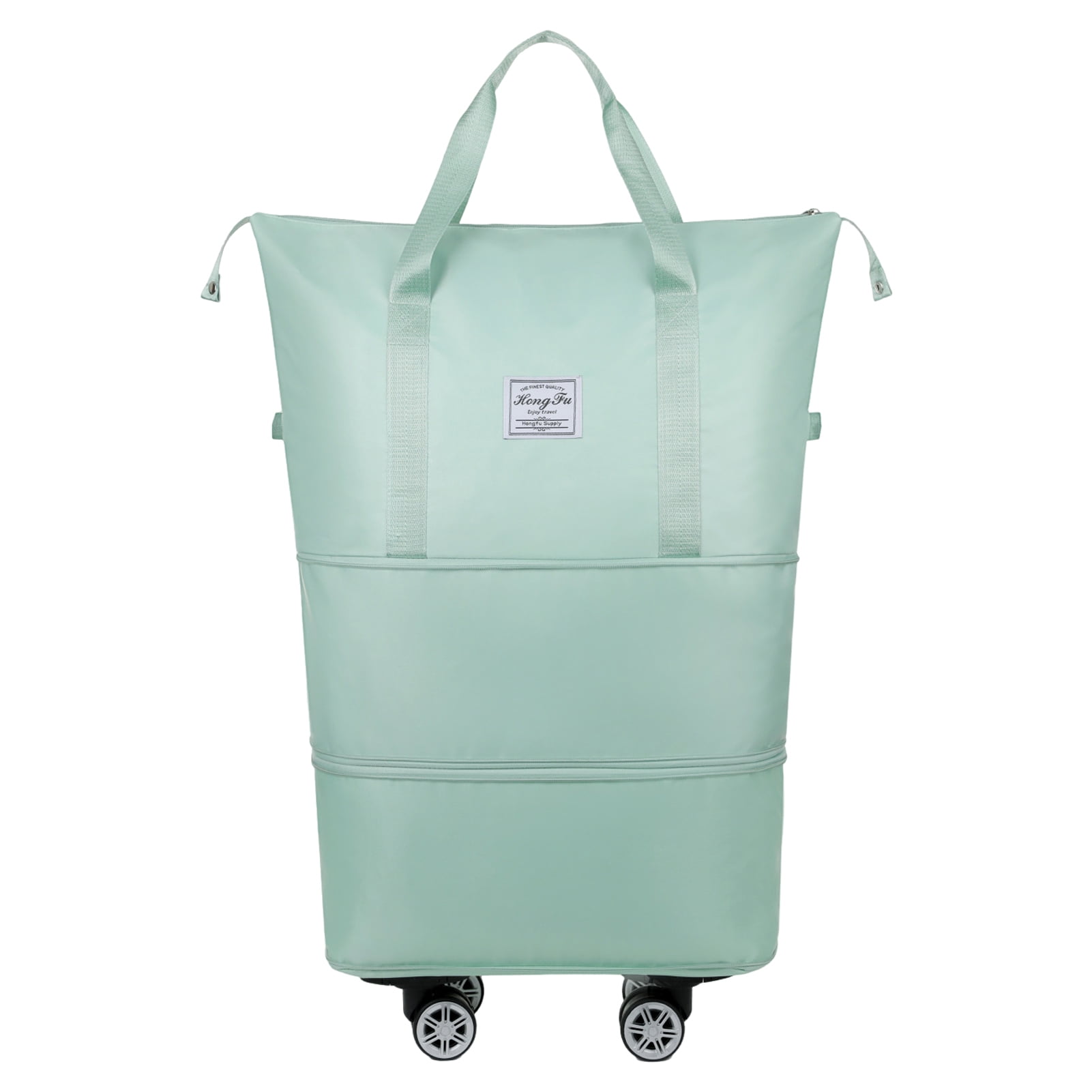 sunsanly Duffel Bag Suitcase Expandable Design Waterproof Tear-Resistant Multiple Compartments Large Capacity Versatile Luggage Bag with Wheels