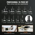 thumbnail image 5 of KFFKFF Set of Diamond Core Drill Bits, Includes 10 Pieces in Sizes 6/10/12/20/25/30/35/40/45/50mm, Features Triangular Shank, Comes with Storage Case, Suitable for Both Dry and Wet Conditions, 5 of 9