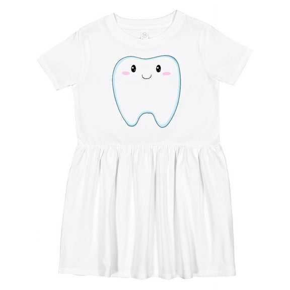 Inktastic Cute Tooth Girls Toddler Dress