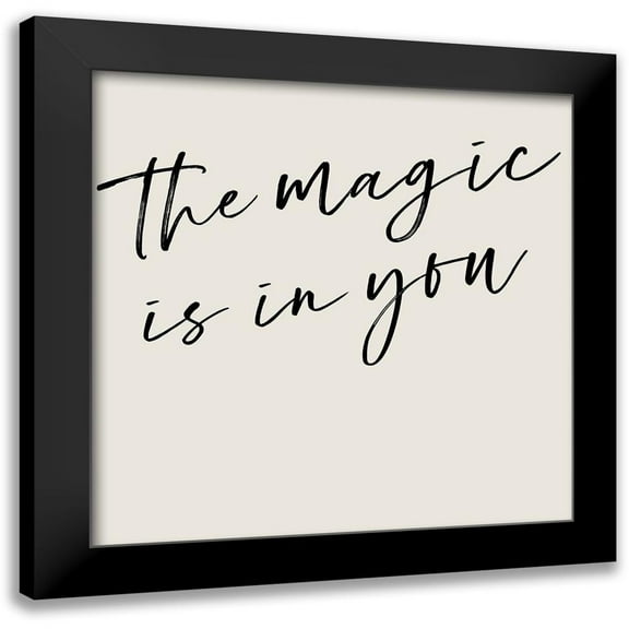 Hambly, Anna 12x12 Black Modern Framed Museum Art Print Titled - Youre Magic I