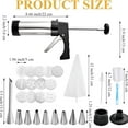 thumbnail image 3 of Stainless Steel Cookies Press, Baking Decorating Tools Set, 2026 New Cookies Press for Baking, Cookie Press Gun Kit with 8 Icing Tips and 13 Cookie Discs, Complete Cake Frosting Kit for Home Kitchen, 3 of 7