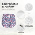 thumbnail image 4 of Salouo white flower Skull blue Print Women's 2 in 1 Running Shorts Double-Layer Shorts Athletic Workout Gym Yoga Shorts Running Shorts for Women-X-Large, 4 of 7