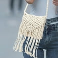 thumbnail image 6 of yuksok Women Shoulder Bag Bohemian Elegant Portable s for Summer Party Work White, 6 of 9