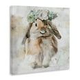 thumbnail image 4 of Stupell Industries Bunny & Spring Floral Crown Animals & Insects Painting Gallery Wrapped Canvas Art Print Wall Art, 30 x 30, 4 of 8