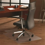 Cleartex Ultimat Polycarbonate Clear Chairmat for Hard Floor, Rectangular with Front Lipped Area for Under Desk Protection(48" X 60")
