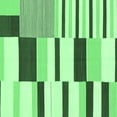 thumbnail image 1 of Ahgly Company Indoor Square Abstract Emerald Green Modern Area Rugs, 6' Square, 1 of 4