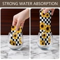 thumbnail image 6 of 4 Pcs Funny Kitchen Towels,Black White Checker Sunflower Pattern Microfiber Dish Towels,Kitchen Tea Towels,Kitchen Towel Set (18" X 26"), 6 of 7