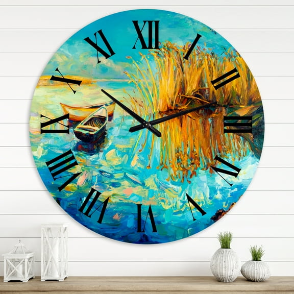 Designart 1 in Quartz Coastal Wall Clock