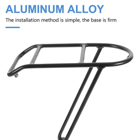 Stri Bike Front Storage Shelf Aluminium Alloy Bike Front Bracket Bike Accessory