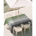 thumbnail image 3 of 54x80 Inch Outdoor Tablecloth with Umbrella Hole Zipper Rectangle Sage Green Gray Rectangular Tablecloths Outside Waterproof Vintage Country Ombre Chic Wooden Grain Patio Table Cover for Picnic Party, 3 of 8