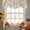 Beige, White, Cream, variant on Brown Blue Checked Tie Up Valance Curtains for Windows, Kitchen Curtains Window Treatments, Vintage Buffalo Plaid Farmhouse Short Window Shades Valances for Bedroom Bathroom Cafe 42"x12"